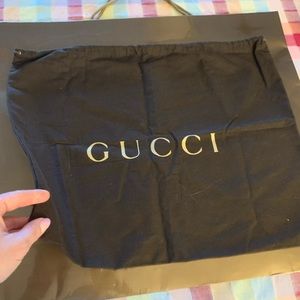 Original Gucci shopping bag ,fabric bag and ribbon